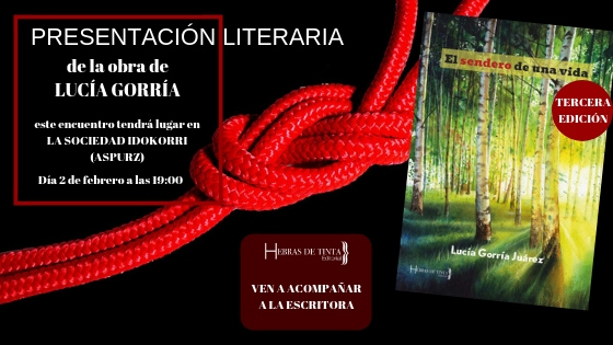 Presentación de la tercera edición de la obra El sendero de una vida. Editorial Hebras de Tinta autopublicación