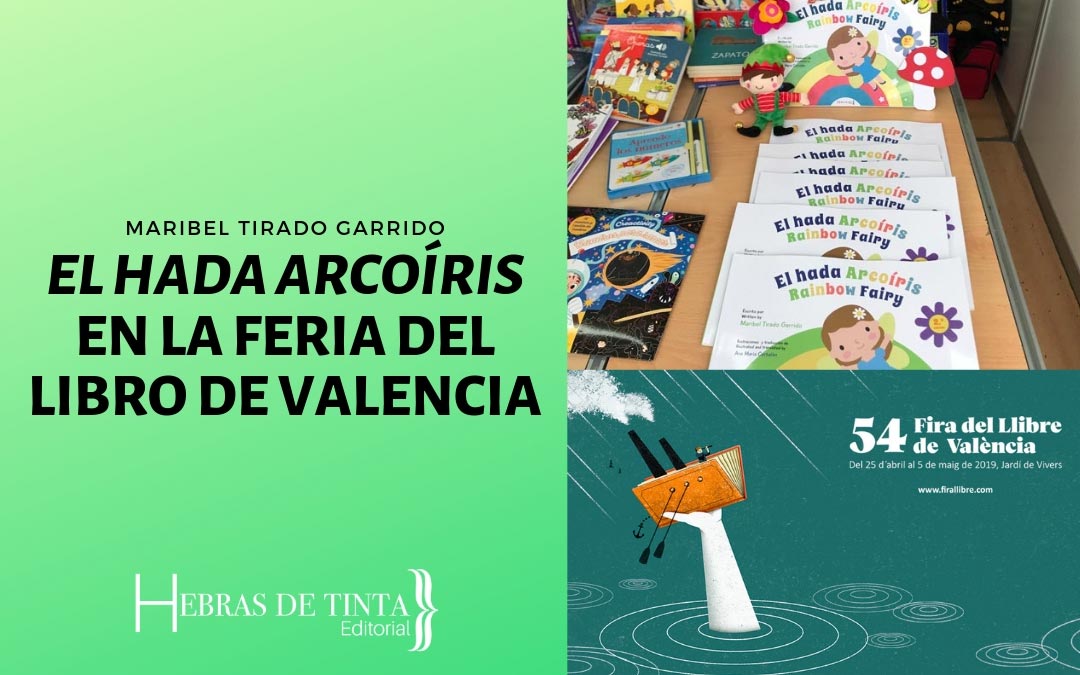 Maribel Tirado en la Feria del Libro de Valencia con El hada Arcoíris